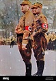 Ernst Roehm leader of the SA reviews a Nazi SA parade 1932/33 Stock ...