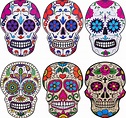 Amazon.com: Zonon 30 Pieces Sugar Skull Decor Halloween Day of The Dead ...