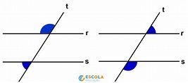 Ângulos colaterais internos e externos - O que são, tipos, propriedades