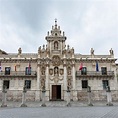 Baroque Facade of the University of Valladolid Stock Image - Image of ...