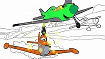 Dibujos Para Colorear Aviones Disney - páginas para colorear