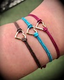 FRIENDSHIP HEART Braceletdainty Bracelet Matching Bracelet - Etsy