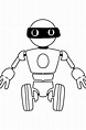 Desen de colorat robot 5 ♥ Online și Imprimați Gratuit!