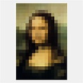 Pixel Mona Lisa by Mikey Alcantara | Poster art, Pixel art, Painting