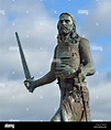 Statue of King Edward I. Burgh-by-Sands, Cumbria, England, United ...