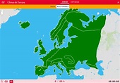 Climas de Europa - Mapas interactivos