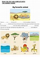 Wild animals interactive activity for cuarto primaria. You can do the ...