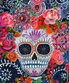 Day of the Dead Sugar Skull PRINT Skull Print Dia de los | Etsy ...
