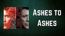 David Bowie - Ashes to Ashes (Lyrics) - YouTube