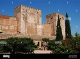 Torre Quebrada and Torre del Homenaje, Alcazaba (castle), Palace of ...