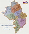 Nagorno-Karabakh Republic (Artsakh) Map. This is where Maxim's village ...