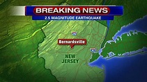 Earthquake 2 miles north of Bernardsville, N.J., in Somerset County ...