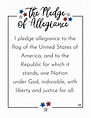 Pledge of Allegiance Words - 20 FREE Printables | Printabulls