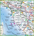 Large map of Tuscany - Ontheworldmap.com