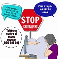 Pancarta contra el ciberbullying ~ Di no al ciberbullying