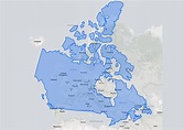 And this map shows how large Canada is compared to all of Europe ...