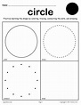 Circle Shape Worksheet: Color, Trace, Connect, & Draw! | Shapes ...