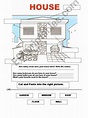 ESL - English PowerPoints: worksheet: Outside the house