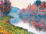 Banks of the Seine at Jenfosse - Clear Weather, 1884 - Claude Monet ...