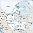 Stock Vector Map of Northwest Territories | One Stop Map