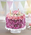 Birthday Wishes Flower Cake™ Pastel | Portland Oregon Florist | Nancy's ...