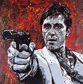 Al Pacino Scarface, Painting by Sérgio Clemente | Artmajeur