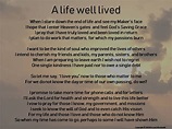 Poetry for A Celebration of Life, Funeral Reading Download, Printable ...