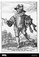 1600, illustrazione raffigurante una guardia con la spada di Rodolfo II ...
