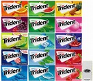 Buy Trident Sugar-Free Chewing Gum Assortment, 15 Flavor - 14 Stick ...