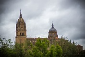 Anblick Der Kathedrale Von Salamanca Stockbild - Bild von denkmal ...