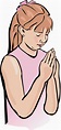 Child Praying Clipart - Cliparts.co