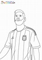Coloriage Lionel Messi à imprimer