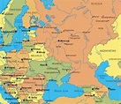 Mappa dell'europa orientale e della Russia, l'europa Orientale e la ...