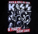 Rock & Roll all nite poster, Kiss (music) HD wallpaper | Wallpaper Flare