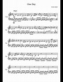One Day sheet music for Piano download free in PDF or MIDI