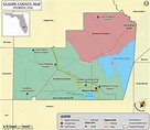 Glades County Map, Florida