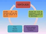 Tipos de sintaxis - Clases, categorías y clasificación