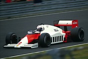 Alain Prost en MP4/2B au GP d'Allemagne 1985 - McLaren : plus de 50 ans ...