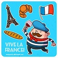 Elementos tradicionais francesas | Vetor Premium | Dibujos de francia ...