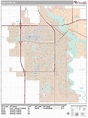 Grand Forks North Dakota Wall Map (Premium Style) by MarketMAPS