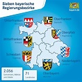Demo Kommunalrecht: Übersicht der Regierungsbezirke | WueCampus