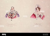 El rey Guillermo IV y Adelaida Amelia Luisa Teresa Caroline de Sajonia ...