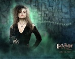 Helena Bonham Carter as Bellatrix Lestrange in the Harry Potter movies ...