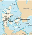 Mapa da Dinamarca - características e limites geográficos