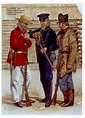 Volunteers,1842: 1:Trooper,Galveston Hussars.2:Galveston Coast Guard.3 ...