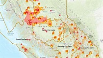 British Columbia Fires Map - Map Of Us West