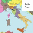 Map Of Italy In 1815 | US States Map