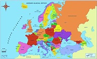 Mapa de Europa Político 🥇 IMÁGENES | Mapas del Continente Europeo
