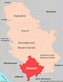 Kosovo Location On The Serbia Map - Ontheworldmap.com