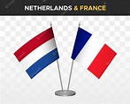 Holanda vs frança maquete de bandeiras de mesa isolada ilustração ...